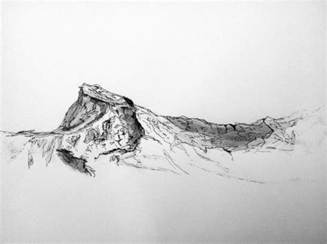 13 Best Pencil Drawing Of Mountains Images On Pinterest