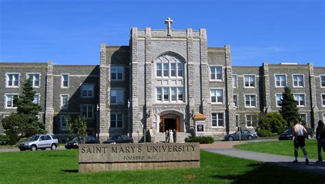 Saint Marys University Main Entrance In Halifax Nova Scotia Canada