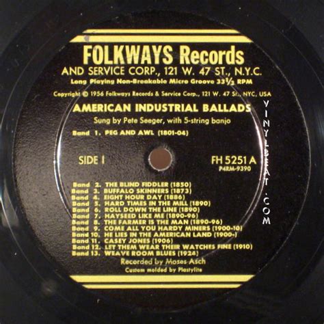 Lp Label Guide Record Labels D F Folkways