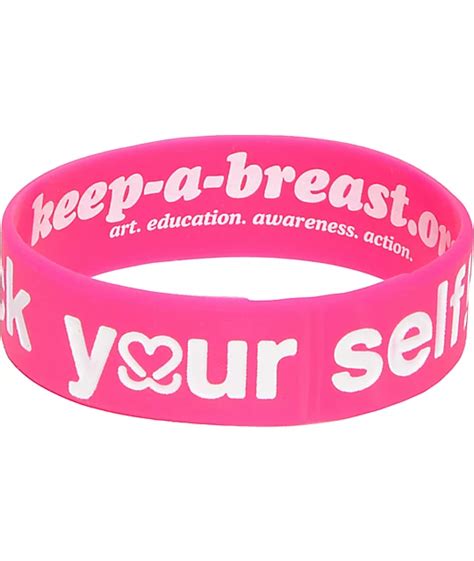 keep a breast foundation check yourself bracelet zumiez