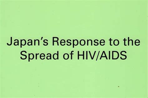 japan s response to the spread of hiv aids jcie