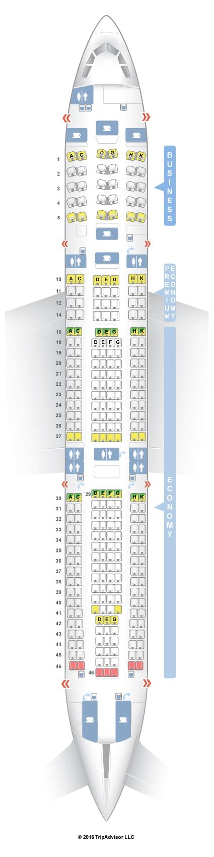 Seatguru Seat Map Lufthansa Airbus A340 300 343 V1