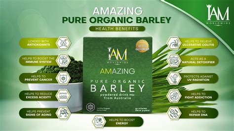 Iam Amazing Organic Pure Barley Silver Package 16 Boxes Iam