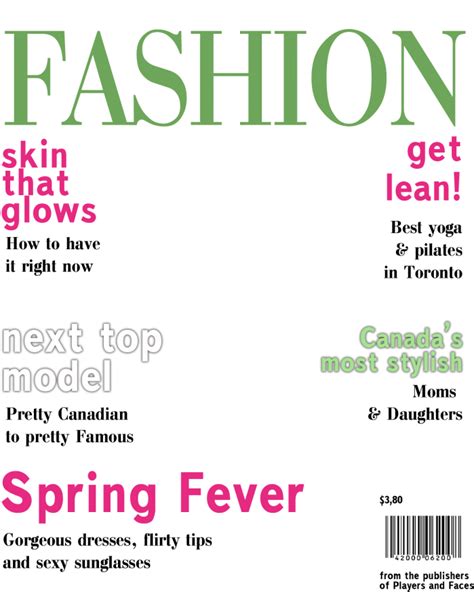 Download Blank Magazine Cover Template Clipart Magazine Vogue