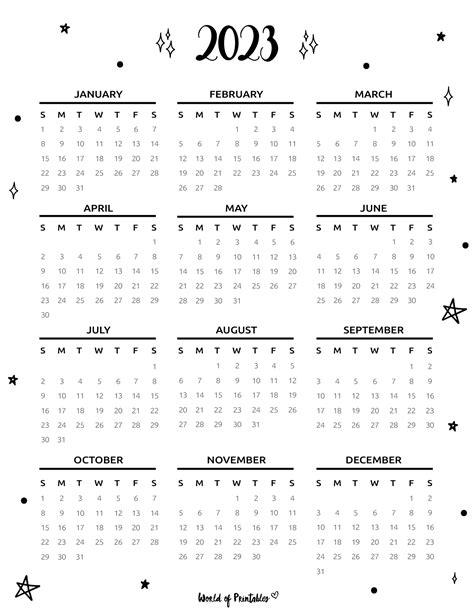 2023 Year Calendars Artofit