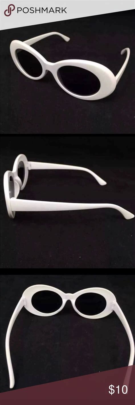 Clout Goggle White Frame Sunglasses Sunglass Frames Sunglasses