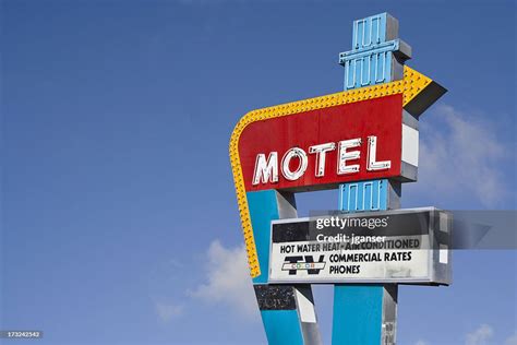 Retro Motel Sign High Res Stock Photo Getty Images