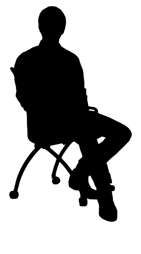 Free Person Sitting Png Silhouette Download Free Person Sitting Png