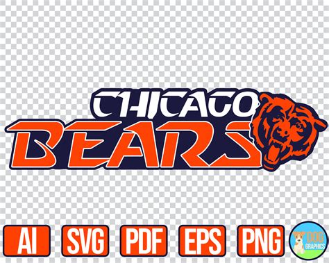 Chicago Bears Svg Nfl Football Sports Logo For Cricut Bears Etsy