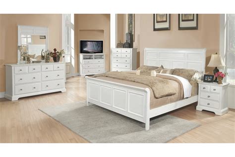 White King Size Bedroom Set