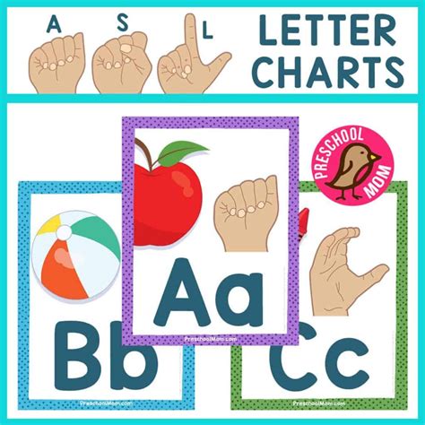 Sign Language Printables Preschool Mom Alphabet Signs Sign Language