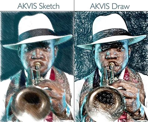 Estilos De Desenhos A Lápis Akvis Draw Vs Akvis Sketch