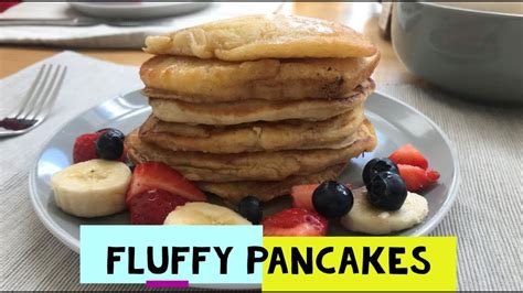 How To Make Pancakes Benjis Food Easy Fluffy Pancake Recipe Youtube