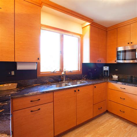 Bold Bamboo This Kitchen Features Stunning Bamboo Wood With A