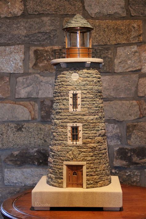 Miniature Stone Lighthouses Lighthouse Crafts Lighthouse Decor Clay