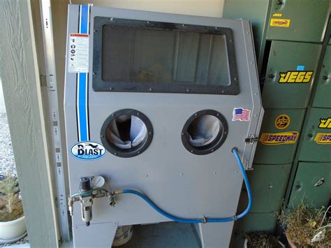 Sandblasting cabinet is an abrasive blasting method used to remove deposits of surfaces without causing damage to the original surfaces. TP Tools blast cabinet | The H.A.M.B.