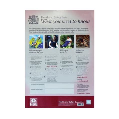 Maybe you would like to learn more about one of these? Health & Safety Law Poster A3 - Noble Express