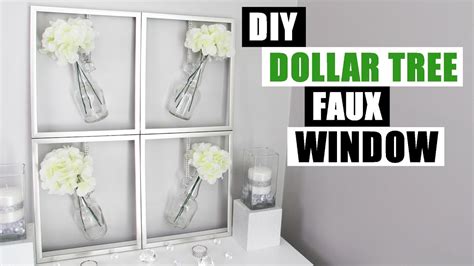 This is a very simple diy wall decor project for you! DIY FAUX WINDOW FRAME Easy Dollar Tree Spring Home Decor ...