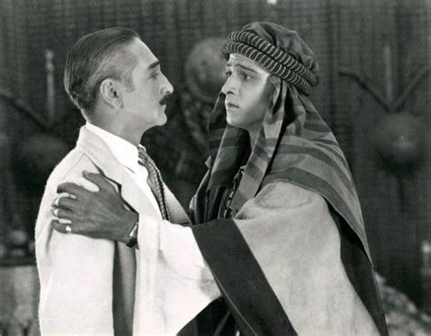 The Sheik From Left Adolphe Menjou Rudolph Valentino 1921 Photo Print