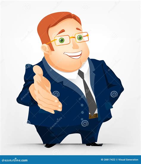 Cheerful Chubby Man Stock Vector Illustration Of Obese 28817422