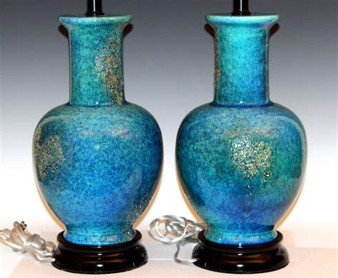 A matt black giant lava lamp from inventors mathmos. Pair of Large Vintage Haeger Pottery Mottled Turquoise Lava Lamps at 1stdibs