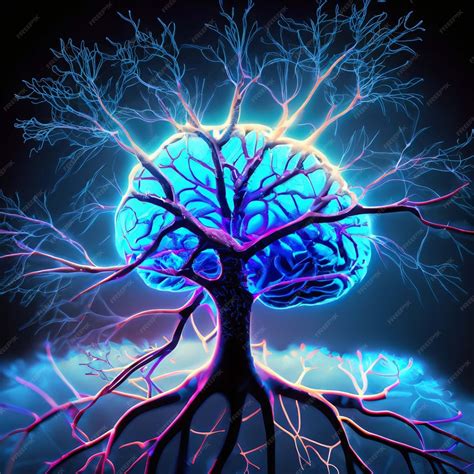Premium Ai Image Human Brain Tree Self Care And Mental Health Concept