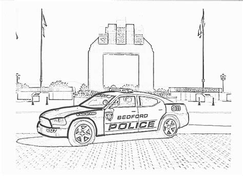 Police Car Coloring Pictures