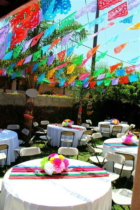 Mexican Fiesta Party Set Up Mexican Birthday Parties Mexican Fiesta