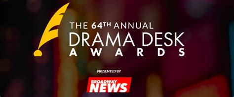 64th Annual Drama Desk Awards Will Be Presented By Broadway Brands
