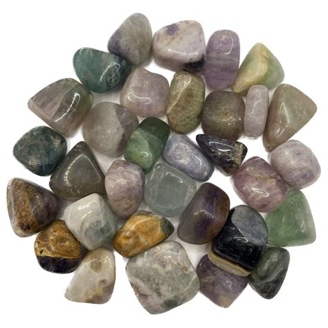 Tumbled Stones Fluorite B Grade 1lb Kheops International
