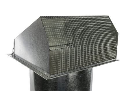 Galvanized Wall Vent With Spring Loaded Damper Gasket Screen