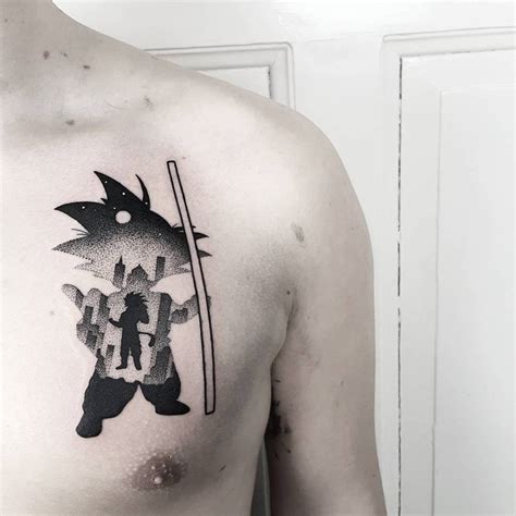 Dragon Ball Inspired Tattoo On The Left Side Of The