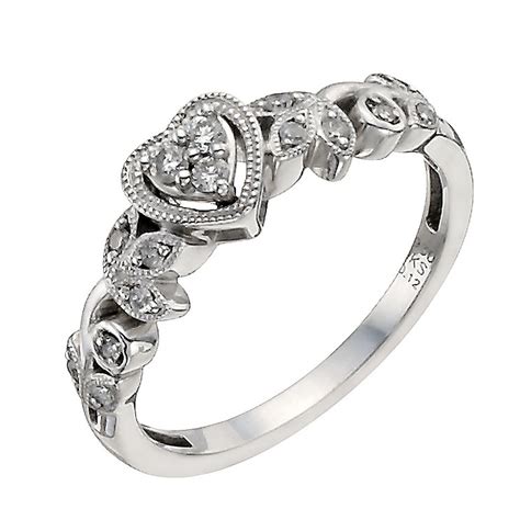 Read an expert's take on how to get the most beautiful diamond & the best value with your heart cut diamond ring. Cherished Argentium Silver 12pt Diamond Heart Ring | H.Samuel
