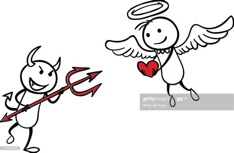 Angel Vs Devil High Res Vector Graphic Getty Images