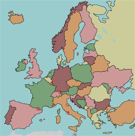 Map Of Europe Without Names Topographic Map Of Usa With States