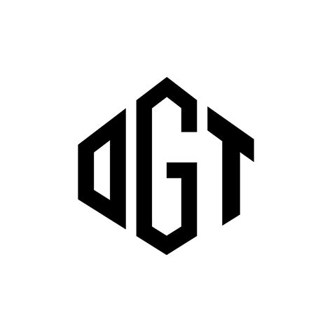 Ogt Letter Logo Design With Polygon Shape Ogt Polygon And Cube Shape