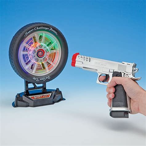 Bits And Pieces Laser Target Shooting Set Game Laser Pistol And