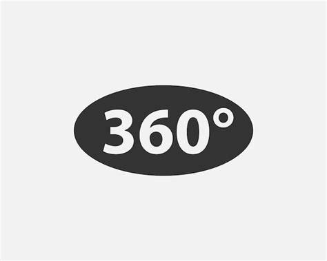 Premium Vector 360 Degree View Vector Icon