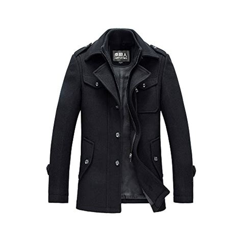 Faîtes votre choix parmi nos nombreuses références manteau, blouson. YOUTHUP Manteau Homme Laine Hiver Chaud Trench-Coat Caban ...