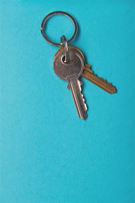 Silver House Key Property Isolated Vintage Photo Background And Picture