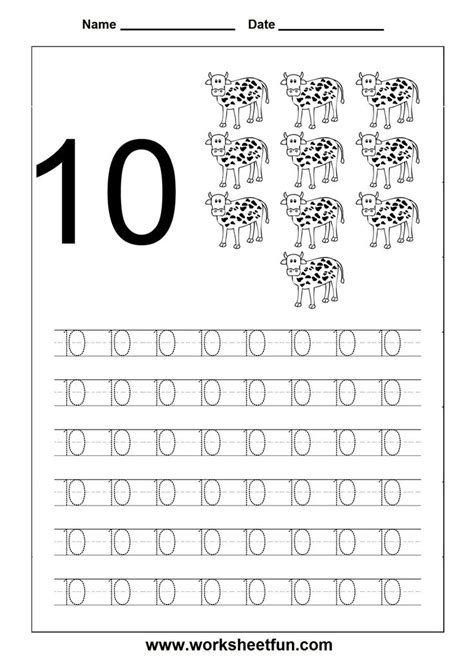 Fun and easy number activities. Worksheetfun - FREE PRINTABLE WORKSHEETS | Preschool ...