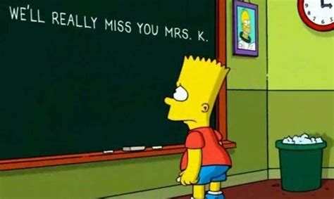 Bart Simpson Protagonizó El Homenaje A Edna Krabappel