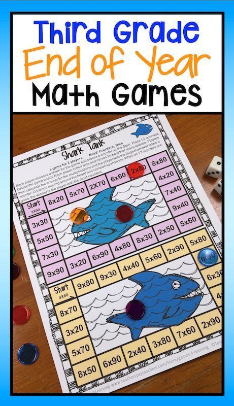 A Multiplication Board Game For Third Grade From End Of Year Math Games