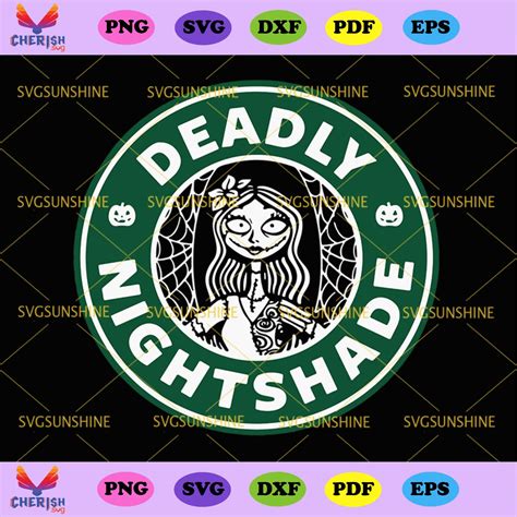 Deadly Nightshade Svg Deadly Nightshade Starbuck Svg Nightmare