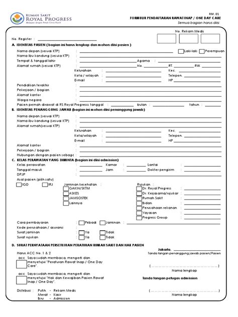 Maybe you would like to learn more about one of these? Formulir Pendaftaran Rawat Inap