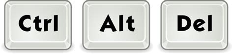 Ctrl Alt Delete Buttons Clip Art At Vector Clip Art Online