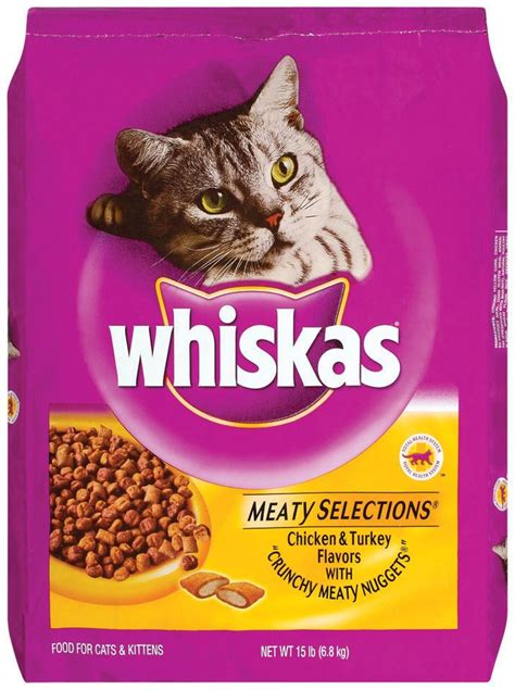 Occasionally, there are soft dry cat food options that also include soft kibble mixed in. Whiskas Dry Cat Food Meaty Selections Chicken & Turkey 15 ...
