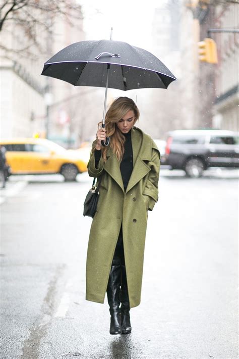 10 Practical Rainy Day Outfits To Steal From Celebrities This Spring