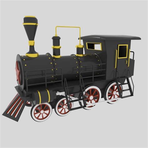 Steam Locomotive 3d Model Turbosquid 1220570