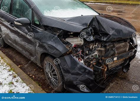 Vehicle After Car Crash Editorial Photography Image Of Transportation
